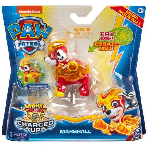 Spin Master - Figurina Luminoasa Marshall Charged Up Patrula Catelusilor