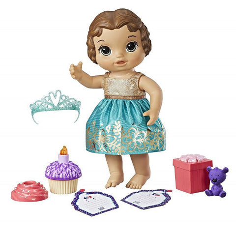 Hasbro - Papusa Bebelus Fetita Satena Baby Alive Petrecere Aniversara
