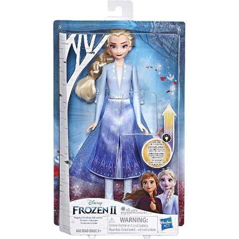 Hasbro - Papusa Elsa cu Rochita Luminoasa Frozen 2