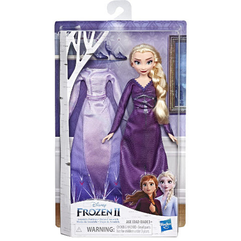 Hasbro - Papusa Elsa din Arendelle cu Rochita de Schimb Frozen 2