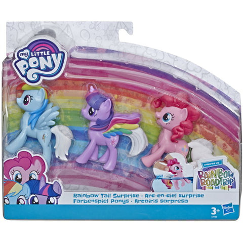 Hasbro - Set 3 Figurine My Little Pony cu Codite Curcubeu