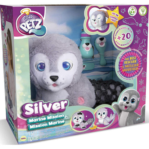 IMC - Jucarie Interactiva de Plus Cry Pets - Foca Silver 