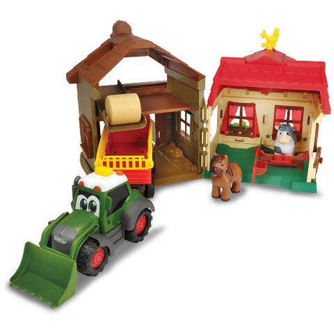 Dickie Toys - Set Happy Farm House cu Tractor si Accesorii