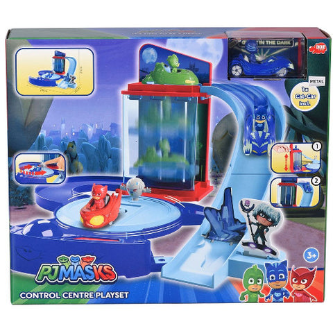 Dickie Toys - Pista de Masini Eroi in Pijama Control Centre cu 1 Masinuta si 1 Figurina