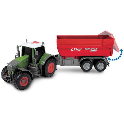 Dickie Toys - Tractor Fendt 939 Vario cu Remorca 41 cm