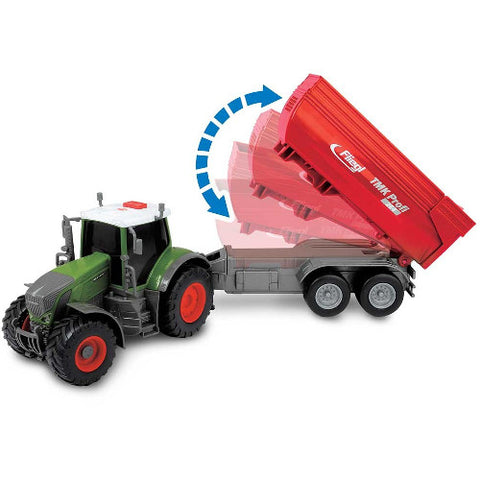 Dickie Toys - Tractor Fendt 939 Vario cu Remorca 41 cm