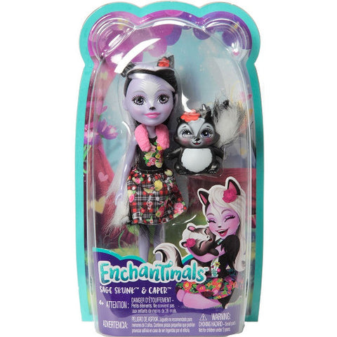 Enchantimals - Papusa Enchantimals by Mattel Sage Skunk cu Figurina