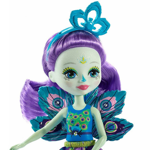 Enchantimals - Papusa Enchantimals by Mattel Patter Peacock cu Figurina