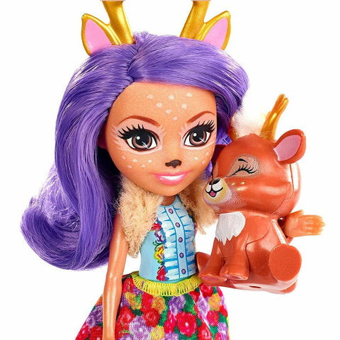 Enchantimals  - Papusa Enchantimals by Mattel Danessa Deer cu Figurina