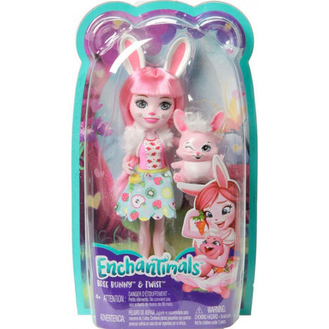 Enchantimals  - Papusa Enchantimals by Mattel Bree Bunny cu Figurina