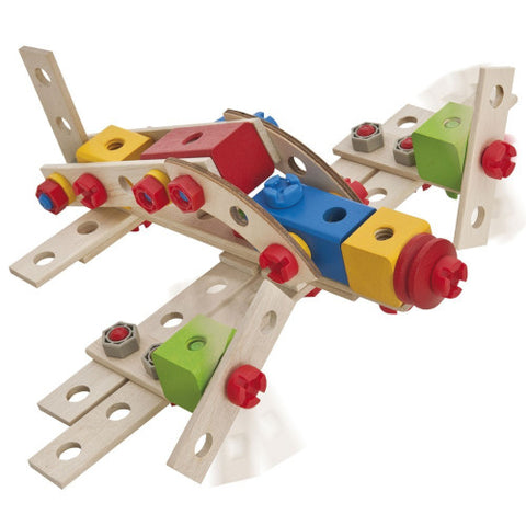 Eichhorn - Set de Constructie din Lemn Big Loc, 100 piese