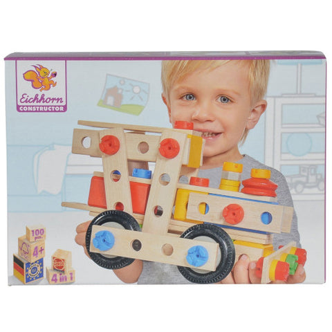 Eichhorn - Set de Constructie din Lemn Big Loc, 100 piese