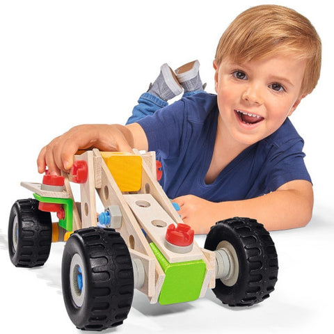 Eichhorn - Set de Constructie din Lemn ATV, 100 piese