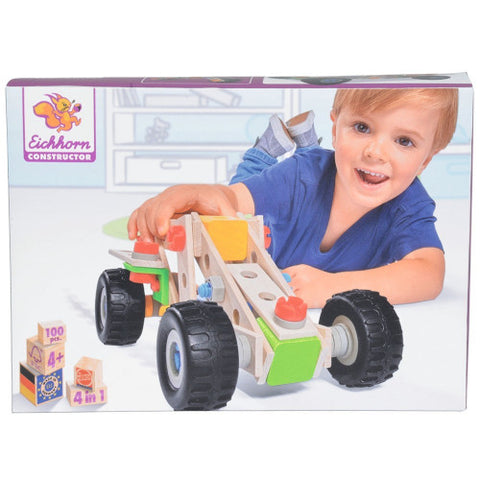 Eichhorn - Set de Constructie din Lemn ATV, 100 piese