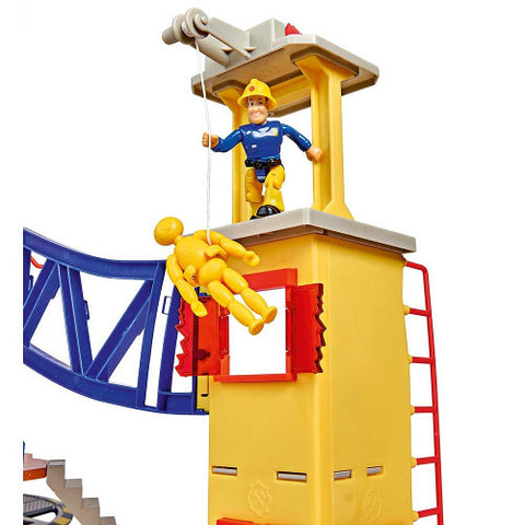 Simba - Jucarie Statie de Pompieri Fireman Sam, Sam Ultimate Firestation XXL cu Figurina si Accesorii