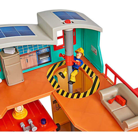 Simba - Jucarie Statie de Pompieri Fireman Sam, Sam Ultimate Firestation XXL cu Figurina si Accesorii