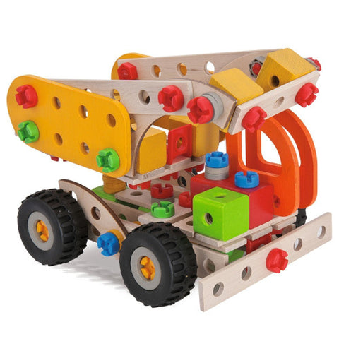 Eichhorn - Set de Constructie din Lemn Constructor Biplane,85 piese