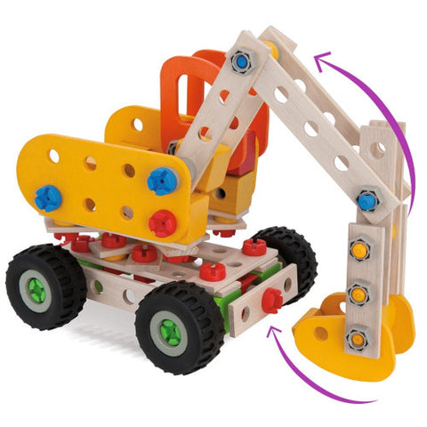 Eichhorn - Set de Constructie din Lemn Constructor Biplane,85 piese