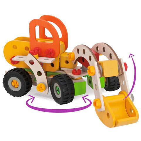 Eichhorn - Set de Constructie din Lemn Constructor Biplane,85 piese