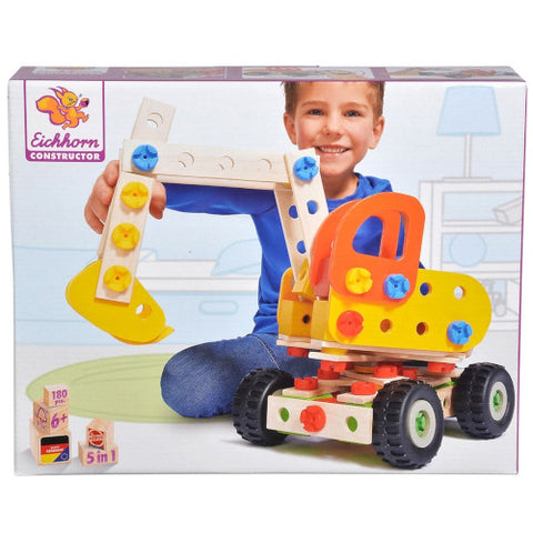 Eichhorn - Set de Constructie din Lemn Constructor Biplane,85 piese