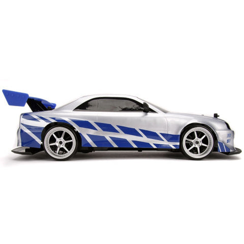 Jada Toys -Masina cu Telecomanda Fast and Furious Nissan Skyline GTR Drift cu Anvelope