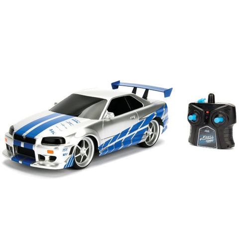 Jada Toys - Masina Fast and Furious Nissan Skyline GTR cu Telecomanda 1:24