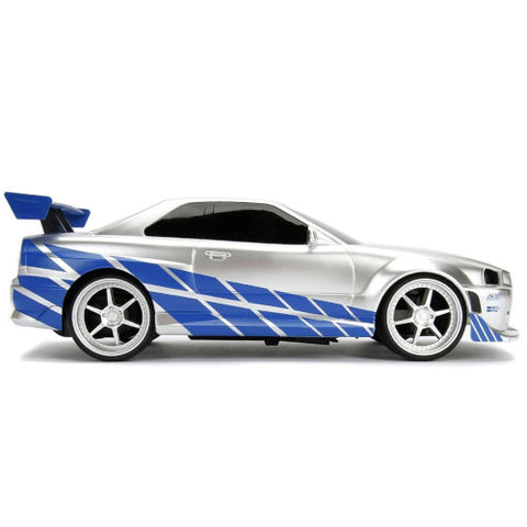 Jada Toys - Masina Fast and Furious Nissan Skyline GTR cu Telecomanda 1:24