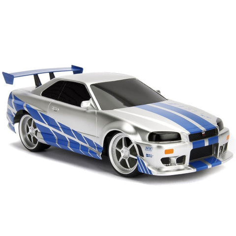 Jada Toys - Masina Fast and Furious Nissan Skyline GTR cu Telecomanda 1:24