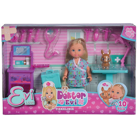 Simba  - Set Evi Love Doctor Evi Clinic Papusa 12 cm cu Accesorii