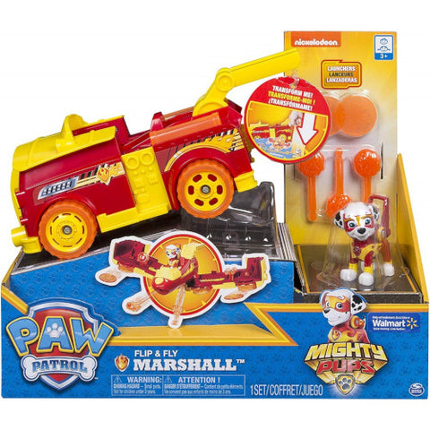 Spin Master -Vehicul Flip and Fly Marshall, Patrula Catelusilor