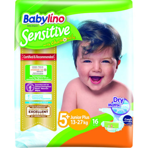 Babylino - Set 16 Scutece Sensitive N5+, 13-27 kg