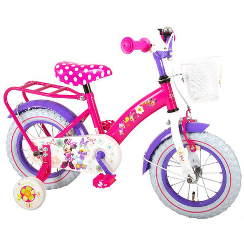 E and L Cycles - Bicicleta Minnie Mouse cu Portbagaj 12 inch