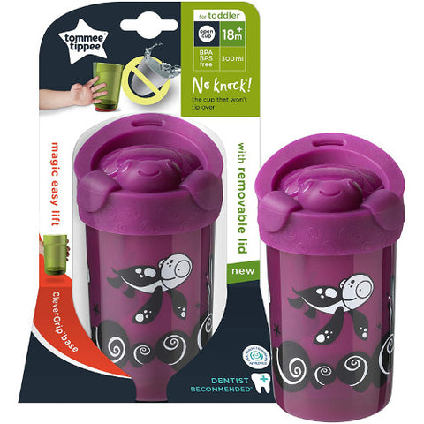 Tommee Tippee - Cana No Knock Large cu Capac 300 ml Broscuta Mov