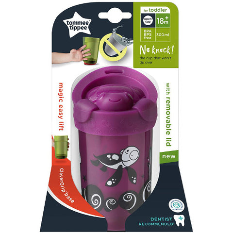 Tommee Tippee - Cana No Knock Large cu Capac 300 ml Broscuta Mov
