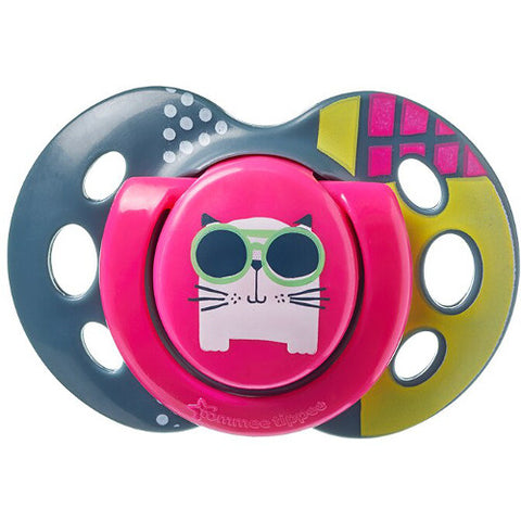 Tommee Tippee - Suzeta Ortodontica de Zi Fun 18-36 Luni 2 Bucati Pisicute