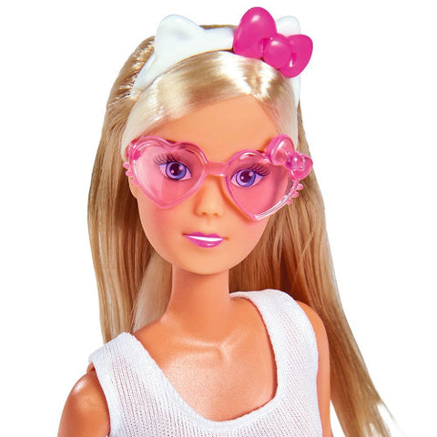 Simba - Papusa Steffi Love Hello Kitty Travel 29 cm cu Accesorii
