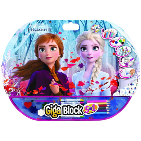 As - Set pentru Desen 5 in 1 Gigablock Frozen II