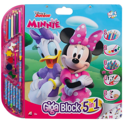 As - Set pentru Desen 5 in 1 Gigablock Minnie