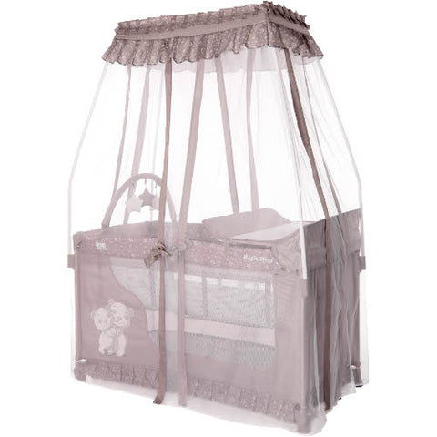 Lorelli - Patut Pliabil Stil Baldachin Magic Sleep cu Accesorii
