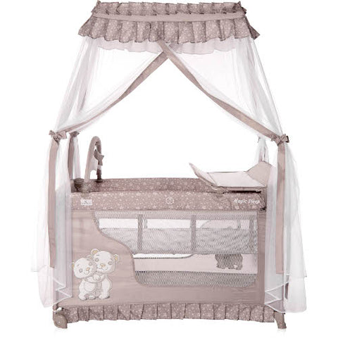 Lorelli - Patut Pliabil Stil Baldachin Magic Sleep cu Accesorii