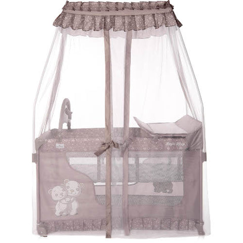 Lorelli - Patut Pliabil Stil Baldachin Magic Sleep cu Accesorii