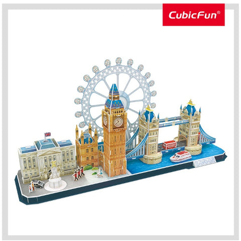 CubicFun - Puzzle 3D - Londra, 107 Piese