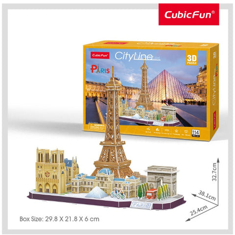 CubicFun - Puzzle 3D - Paris, 114 Piese