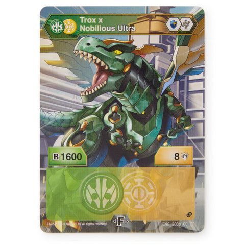 Spin Master - Bila Bakugan S2 Ultra Trox Nobilious si Card Baku-Gear