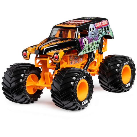 Spin Master - Masinuta Metalica Monster Jam Grave Digger, scara 1:24