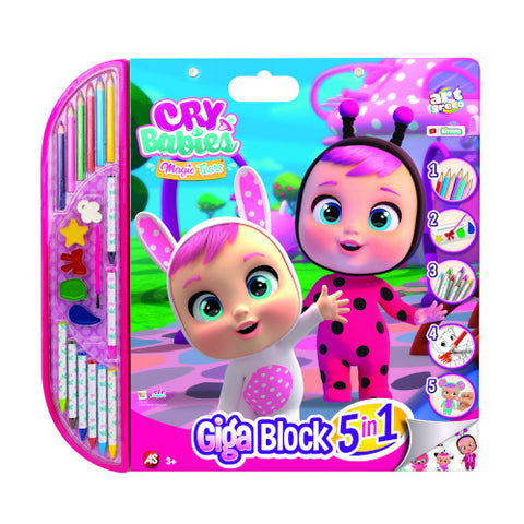As - Set pentru Desen 5 in 1 Gigablock Cry Babies