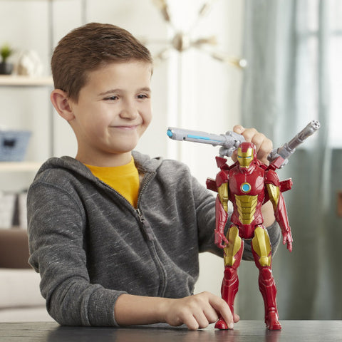 Hasbro - Figurina Iron Man Avangers, Titan Hero Blast Gear