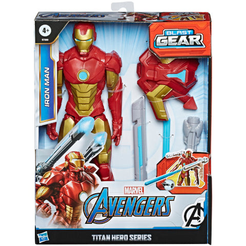 Hasbro - Figurina Iron Man Avangers, Titan Hero Blast Gear