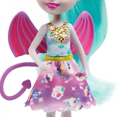 Enchantimals  - Papusa Enchantimals by Mattel Deanna Dragon Family cu 3 Figurine si Accesorii
