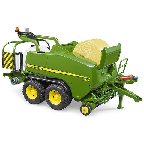 Bruder - Utilaj de Jucarie Presa de Ambalat Baloti John Deere C441R